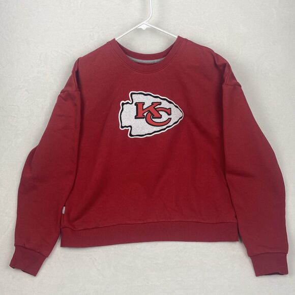 Antigua Kansas City Chiefs Womens Extra Large Red Crewneck Sweatshirt Pullover - Picture 1 of 8